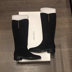 ⭐Host Pick⭐Calvin Klein tall suede boots - NWOT